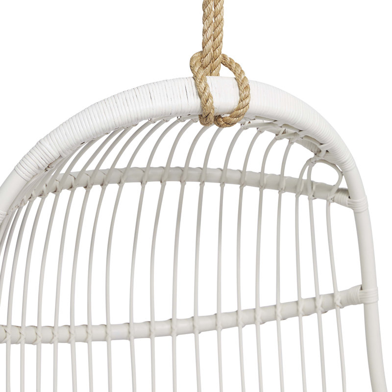 White hanging rattan chair hotsell